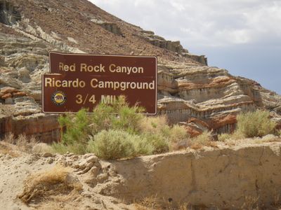 Red Rock Canyon Parkschild