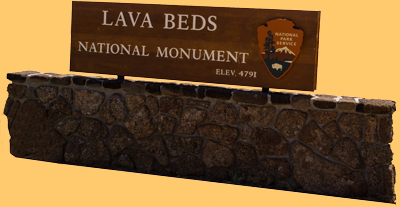 Lava Beds NM Sign